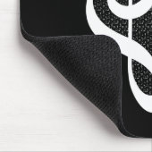 Musikherz - I Liebe Music Mousepad (Ecke)