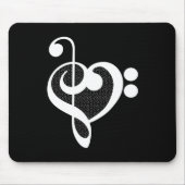Musikherz - I Liebe Music Mousepad (Vorne)