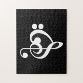 Musikherz - I Liebe Music Puzzle (Vertikal)