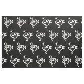 Musikherz - I Liebe Music Stoff (Fat Quarter (45,7 x 55,9 cm))