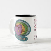 Musikherz Rainbow Favoritenname Kaffeetasse (Vorderseite Links)