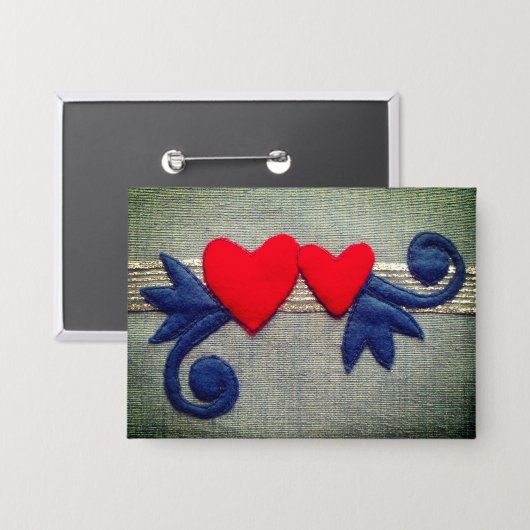 Musikherzen Button (Vorderseite/Rückseite)