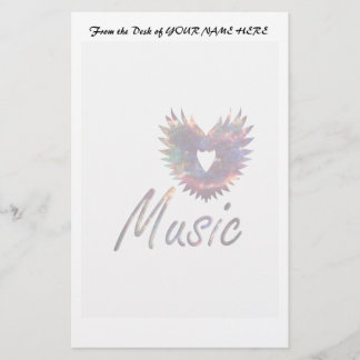 Musikherzen unter Nebel 1 Briefpapier