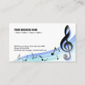 MusikHintergrund Visitenkarte (Rückseite)