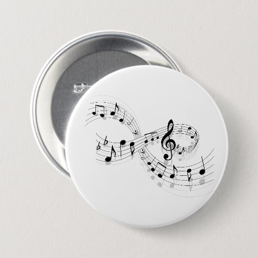 Musikhinweise auf einer Schaltfläche für die Mitar Button (Vorne & Hinten)