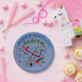 Musikhinweise und Musikinstrumente Pappteller (Party)