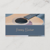 Musikindustrie-Karte - Akustikgitarre Visitenkarte (Rückseite)