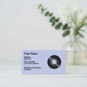 Musikindustrie-Karte - Aufzeichnung - LP - Retro Visitenkarte (Stehend Vorderseite)