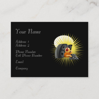 Musikindustrie-Karte - DJ Visitenkarte