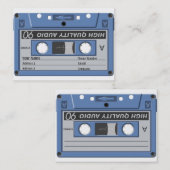 Musikindustrie-Karte - Kassette Visitenkarte (Vorne/Hinten)