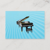 Musikindustrie-Karte - Klavier - Blau Visitenkarte (Rückseite)