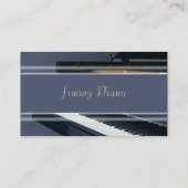 Musikindustrie-Karte - Klavier Visitenkarte (Rückseite)