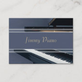 Musikindustrie-Karte - Klavier Visitenkarte (Rückseite)