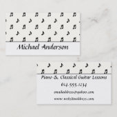 Musikindustrie-Karte:: Schwarzes merkt D1 Visitenkarte (Vorne/Hinten)