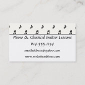 Musikindustrie-Karte:: Schwarzes merkt D1 Visitenkarte (Rückseite)