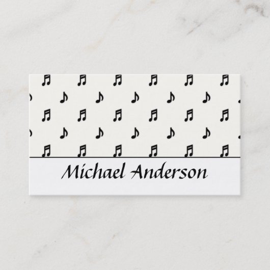 Musikindustrie-Karte:: Schwarzes merkt D1 Visitenkarte (Vorderseite)