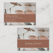 Musikindustrie-Karte - Trommel-Ausrüstung Visitenkarte (Vorne/Hinten)