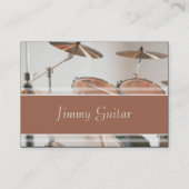 Musikindustrie-Karte - Trommel-Ausrüstung Visitenkarte (Rückseite)