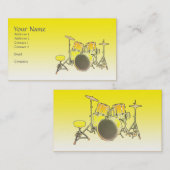 Musikindustrie-Karte - Trommel-Ausrüstung Visitenkarte (Vorne/Hinten)