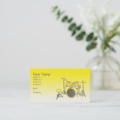 Musikindustrie-Karte - Trommel-Ausrüstung Visitenkarte (Stehend Vorderseite)