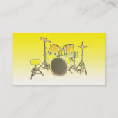 Musikindustrie-Karte - Trommel-Ausrüstung Visitenkarte (Rückseite)