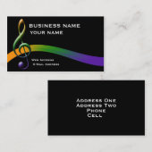 Musikindustrie-Karte Visitenkarte (Vorne/Hinten)