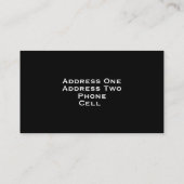 Musikindustrie-Karte Visitenkarte (Rückseite)