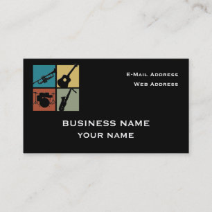 Musikindustrie-Karte Visitenkarte