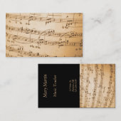Musikindustrie-Karte Visitenkarte (Vorne/Hinten)