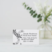 Musikindustrie-Karte Visitenkarte (Stehend Vorderseite)