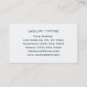 Musikindustrie-Karte Visitenkarte (Rückseite)