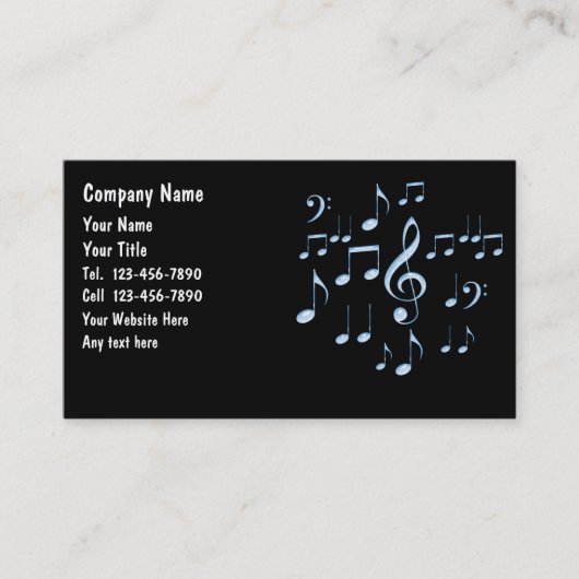 Musikindustrie-Karten Visitenkarte (Vorderseite)