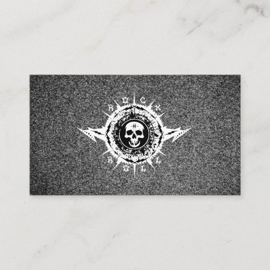 Musikindustrie Musiker Gitarren Lektionen Rock Ban Visitenkarte (Vorderseite)