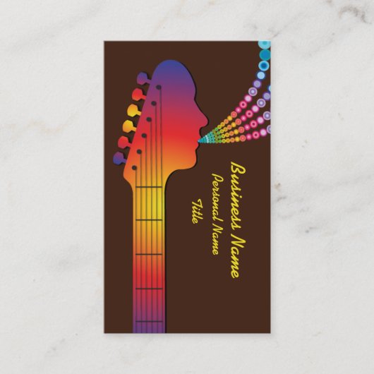 Musikindustrie-Visitenkarte Visitenkarte (Vorderseite)