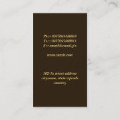 Musikindustriekarte Visitenkarte (Rückseite)