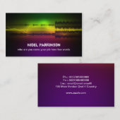 Musikindustriekarte Visitenkarte (Vorne/Hinten)