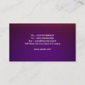 Musikindustriekarte Visitenkarte (Rückseite)