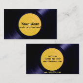 Musikindustriekartenvinyl Visitenkarte (Vorne/Hinten)