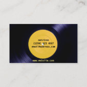 Musikindustriekartenvinyl Visitenkarte (Rückseite)