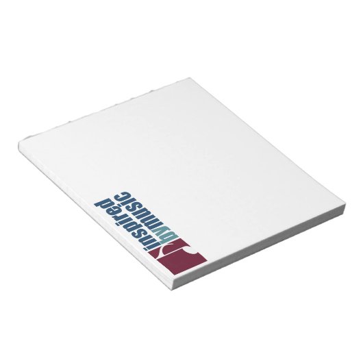 Musikinspiration Notizblock (angewinkelt)