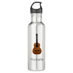 Musikinstrument akustische Gitarre Personalisiert  Edelstahlflasche