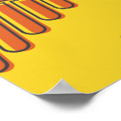 Musikinstrument background. musikalische Noten.  Poster (Ecke)