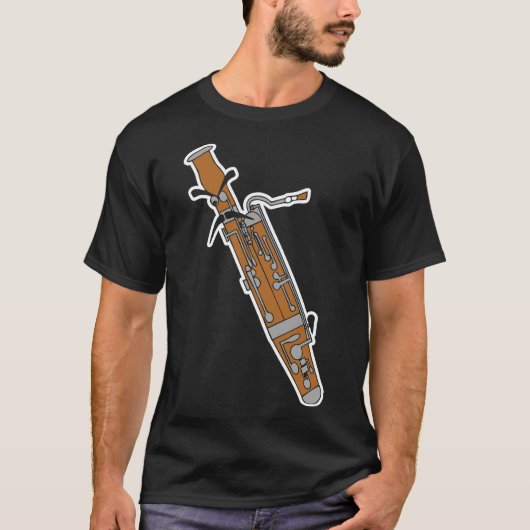Musikinstrument Bassoon Tshirt (Vorderseite)