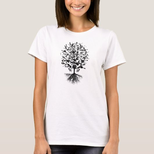 Musikinstrument-Baum-T-Shirt T-Shirt (Vorderseite)