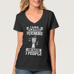 Musikinstrument Djembe Drum Lektion Player Beginne T-Shirt