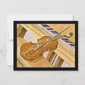 Musikinstrument-Erwägungsgrund oder Party Einladung (Vorderseite)