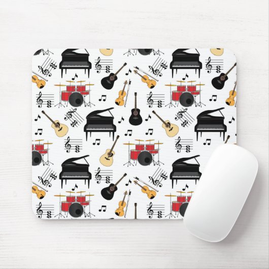 Musikinstrument Extravaganza Mousepad (Mit Mouse)