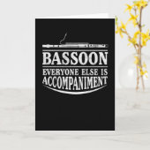 Musikinstrument für Bassoon Karte (Gelbe Blume)