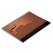 Musikinstrument für Geige (Medium) Notebook Notizblock (Linke Seite)