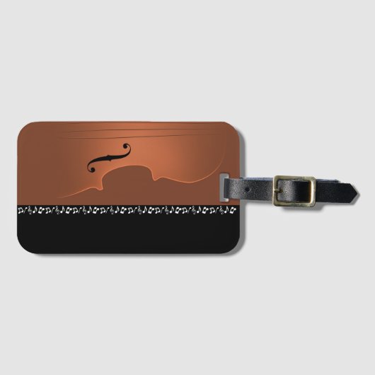 Musikinstrument für Geigen Gepäckanhänger (Vorderseite (Horizontal))